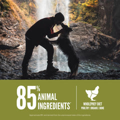 ORIJEN ingrédients frais poulet saumon dinde illustrant qualité