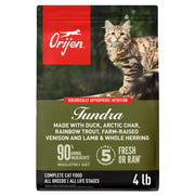 ORIJEN sac Tundra 4 lb affichant le design et informations produit, rassure sur qualité