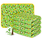 Oslianbok vue avant du lot de 4 tapis protégeant et décorant