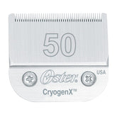 Lame Oster CryogenX face avant montrant emballage et ergonomie, pour coupe précise