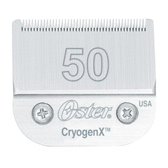 Lame Oster CryogenX face avant montrant emballage et ergonomie, pour coupe précise
