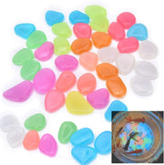Oubest paquet de 200 galets lumineux bleu pour décoration durable