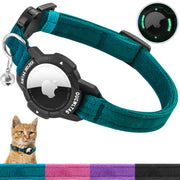 OUCWLTAG collier bleu face avant montrant confort et maintien