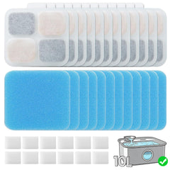 OUPUSES lot 12 filtres emballage compact, solution d'approvisionnement annuel