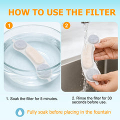OUPUSES filtre installé dans fontaine Smartoo démontrant eau plus propre