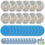 OUPUSES pack de 12 filtres circulaires, solution économique pour eau plus propre