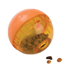 Our Pets emballage face montrant le jouet distributeur et bénéfice d'activité