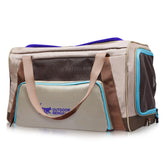 OutdoorBengal montrant face avant crème avec mesh, assure confort en voyage