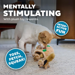 Outward Hound chiot joue avec jouet pour stimulation mentale sûre