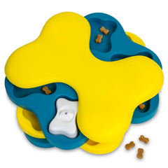 Outward Hound Dog Tornado vue frontale montrant zones à friandises et stimulation
