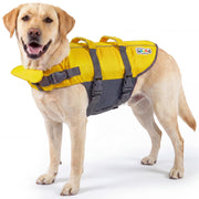 Outward Hound gilet face avant jaune montrant maintien et flottabilité