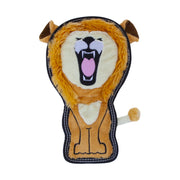 Outward Hound lion face avant montrant la peluche résistante et attrayante