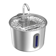OUYILE fontaine inox vue de face montrant design durable et capacité