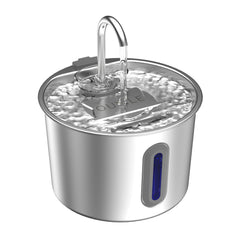 OUYILE fontaine inox vue de face montrant design durable et capacité