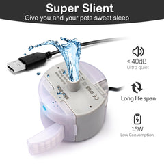 OYES pompe câble USB illustrant alimentation 5V faible consommation