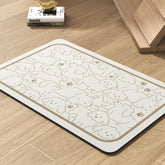 PADOOR tapis face avant avec gamelles montrant protection du sol