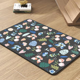 PADOOR tapis gamelle face avant motif DARKFLOWERS protège proprement