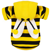 Paiaite hoodies bourdon face montrant motif jaune et noir et attraction visuelle
