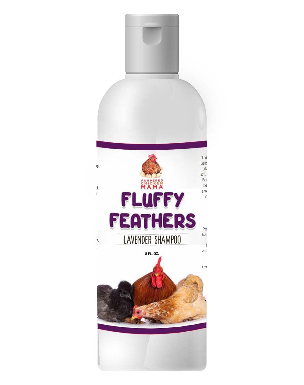 Pampered Chicken Mama flacon avant montrant design et dosage utile