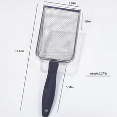 PANDAAR gros plan sur la maille 2,8 mm en acier inoxydable pour tamiser efficacement