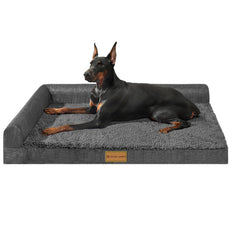 Patas Lague vue de face du lit orthopédique confortable pour grand chien
