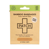 PATCH emballage avant montrant pansements bambou, protection naturelle