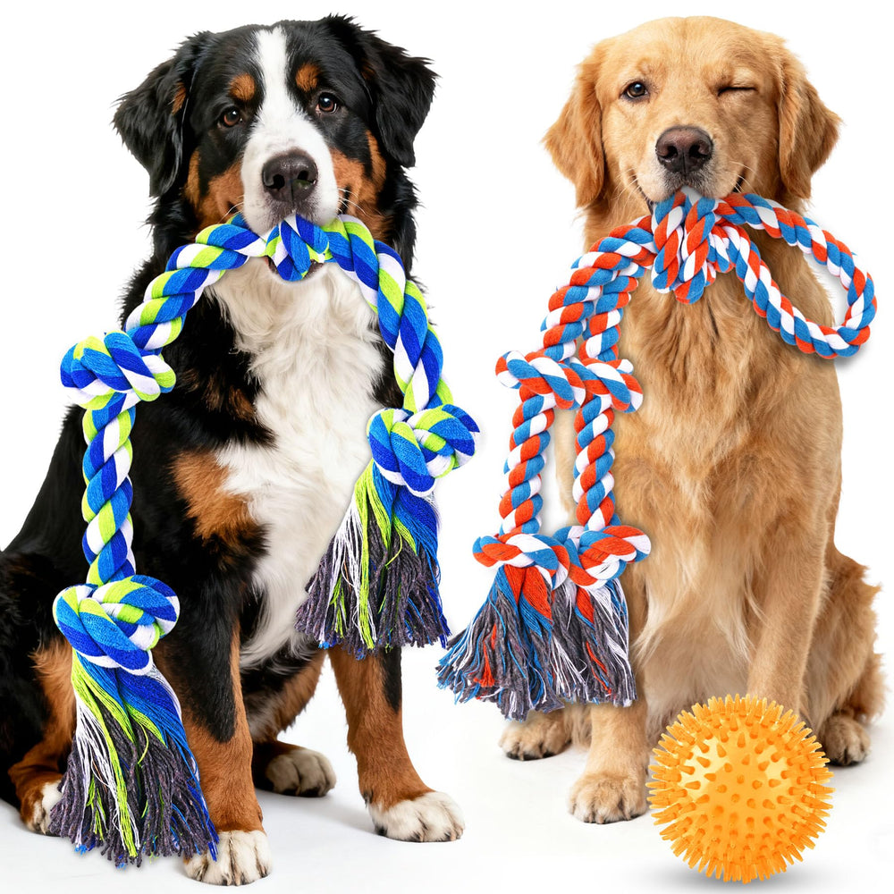 PatsFran face avant emballage montrant le lot de trois jouets durable pour chiens