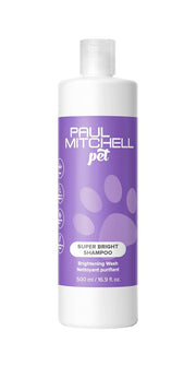 Paul Mitchell Pet emballage avant montrant flacon pratique et bénéfice éclaircissant