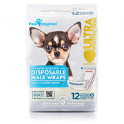Paw Inspired emballage avant XS montrant 12 wraps et informations produit