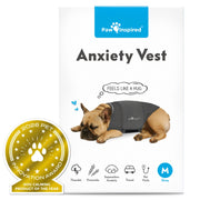 Paw Inspired gilet face arrière montrant un maintien apaisant