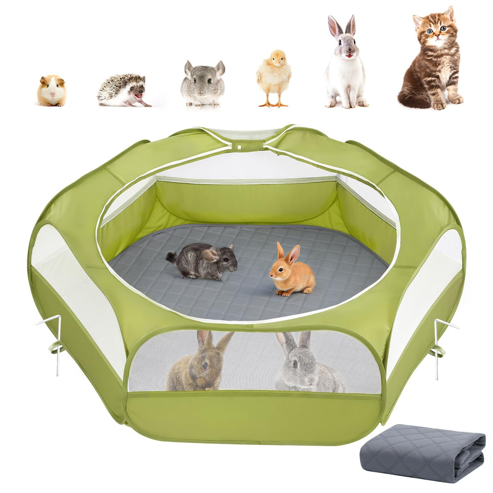 Pawaboo vue de face du parc vert et gris montrant la fermeture et stabilité