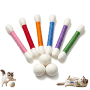 PawCrafter coffret avant montrant les batonnets et les balles, stimule le jeu