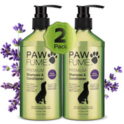 PAWFUME emballage face Royal Lavender montrant pack de deux flacons et parfum apaisant