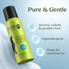 PAWFUME goutte de produit sur poil montrant hydratation et démêlage