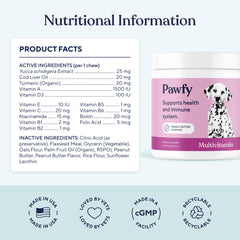 Pawfy chien mange friandise image d’usage facilitant administration quotidienne