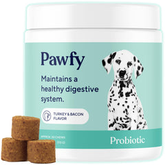 Pawfy emballage avant montrant le pot et l'avantage digestif