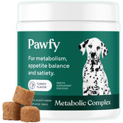 Pawfy emballage avant montrant 30 croquettes et bénéfice appétit régulé