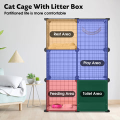 PAWING bac à litière intégré amovible facilitant le nettoyage quotidien