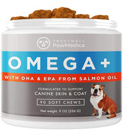 PawMedica emballage avant montrant la boîte et bénéfice peau saine