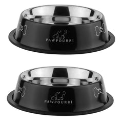 PAWPOURRI gamelle avant noire, design stable et élégant