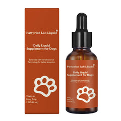 Pawprint Lab Liquid devant le flacon, présentation claire et compacte