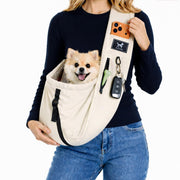 PAWPUBBY vue de face montrant bandoulière confortable et accès facile
