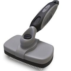Pawradise vue de face de la brosse dans son emballage, solution de toilettage rapide