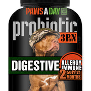 Paws A Day emballage avant montrant le produit et bénéfice qualité