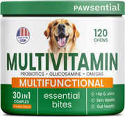 Pawsential emballage avant montrant le produit et bénéfice mobilité