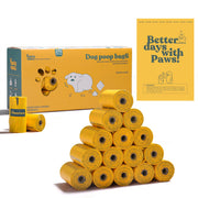 PAWSHOLIC emballage avant montrant 18 rouleaux pour rangement pratique