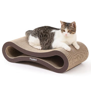 PawsNest vue face du griffoir-lounge protégeant meubles