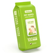 PawSono emballage avant montrant 100 lingettes, pratique pour rangement