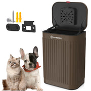PAWZIDEA vue avant de la poubelle murale, rangement propre extérieur