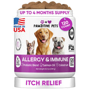 Pawzitive Pets emballage avant montrant produit et bénéfice soulagement